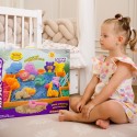 WOOPIE Kinetický Piesok Sada XXL ZOO Mini Pieskovisko s Formičkami 1,2 Kg