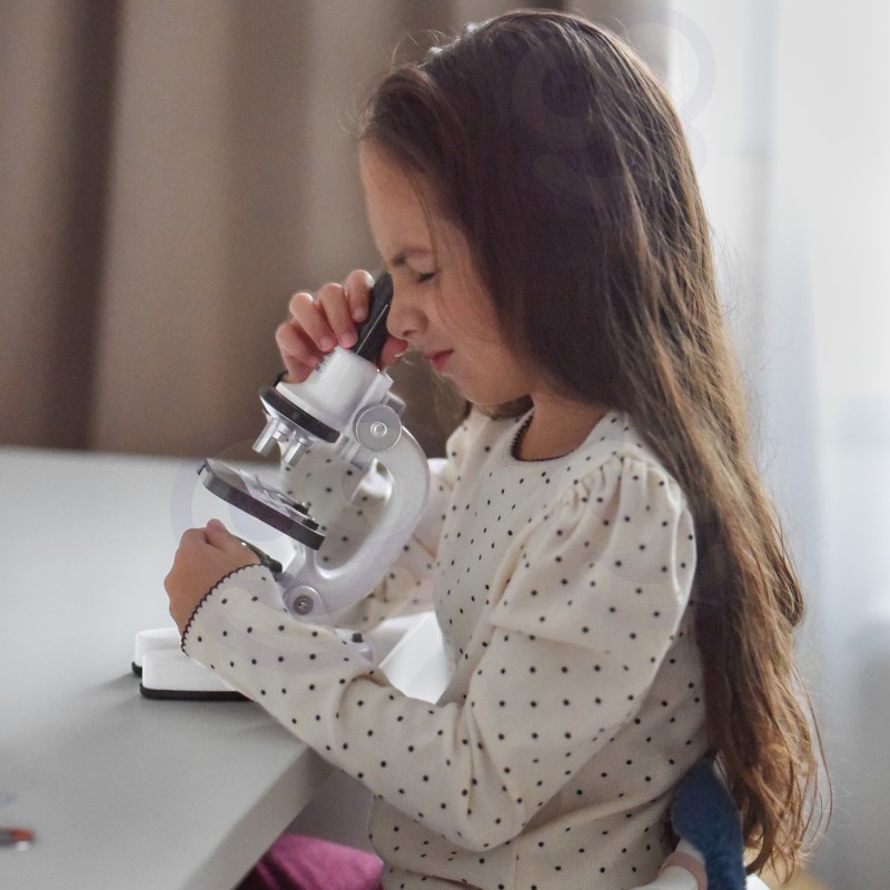 WOOPIE Mikroskop Cyfrowy LED Przybliżenie do 1200x Zestaw XXL z Adapterem do Smartfona