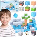 WOOPIE Magnetické Skladačky 3D Kocky - Zimný Svet 66ks.