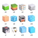 WOOPIE Magnetické Skladačky 3D Kocky - Zimný Svet Kociek
