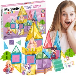WOOPIE Magnetická Stavebnica 3D Rozprávkový Zámok 55ks.