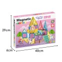 WOOPIE Magnetická Stavebnica 3D Rozprávkový Zámok 55ks.