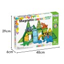 WOOPIE Magnetická 3D Stavebnica - Zvieratká z Džungle 45ks.