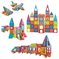 WOOPIE Magnetická 3D Stavebnica Vláčik 71ks.