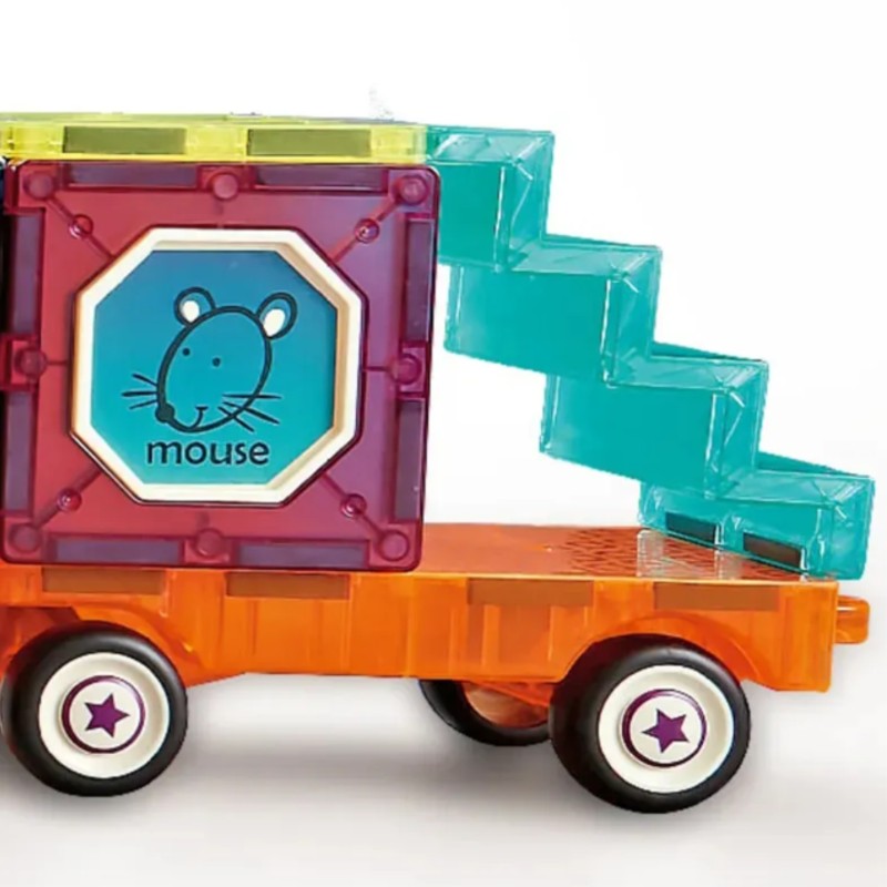 WOOPIE Magnetická 3D Stavebnica Vláčik 71ks.