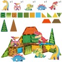 WOOPIE Magnetická stavebnica Dinosaury | Veľké kocky s figúrkami 30 ks
