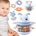 Woopie Baby Hojdací Vstávačik Včielka 5v1 | Skladacia veža so zvukmi, hrkálka a hryzadlo