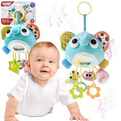 WOOPIE Baby Interaktívna Hudobná Hračka s Hryzátkom - Plyšový Sloník