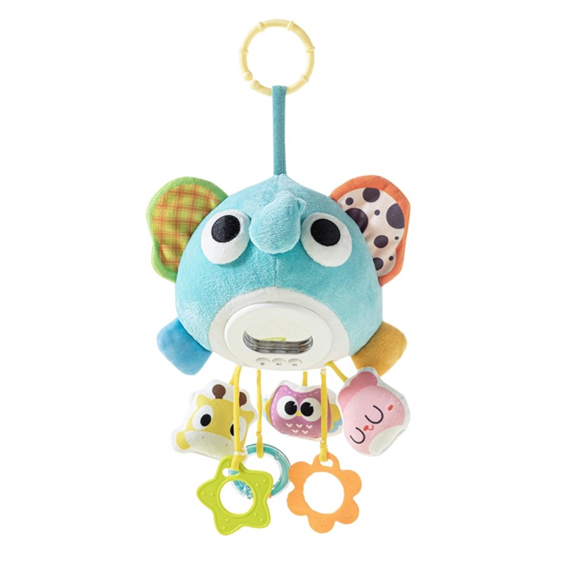 WOOPIE Baby Interaktívna Hudobná Hračka s Hryzátkom - Plyšový Sloník