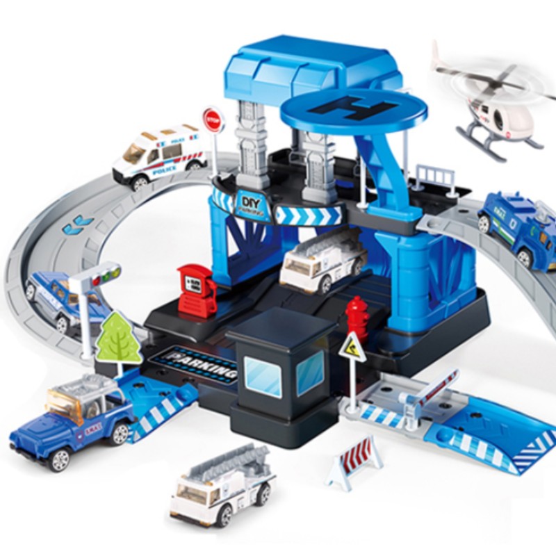 WOOPIE Parkovacia Garáž - Policajná Stanica 43 Dielov