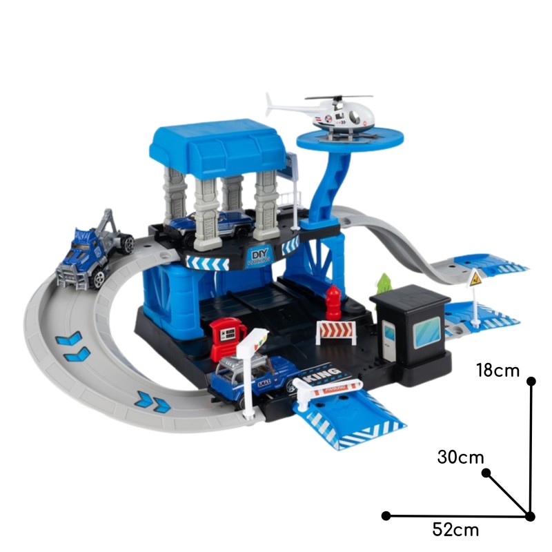 WOOPIE Parkovacia Garáž - Policajná Stanica 43 Dielov