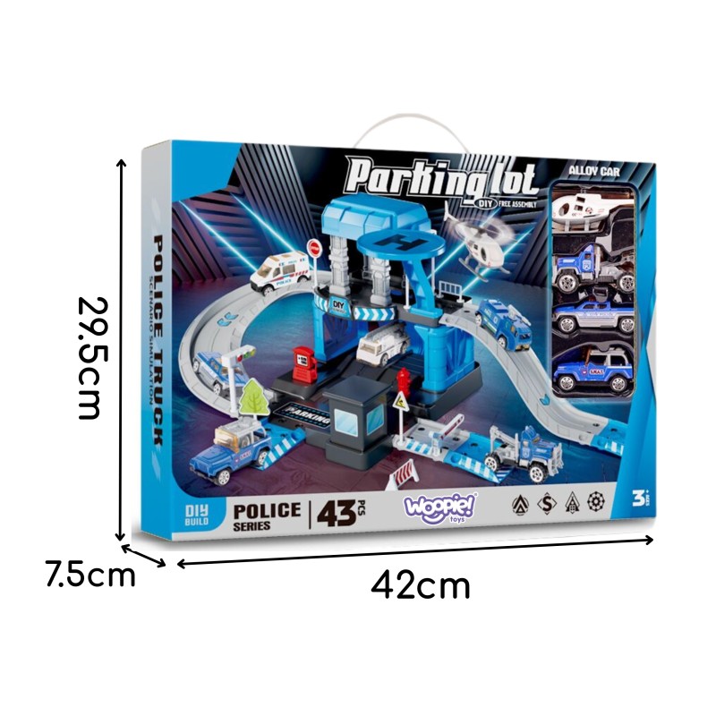 WOOPIE Parkovacia Garáž - Policajná Stanica 43 Dielov