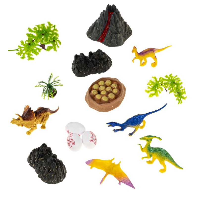 WOOPIE Dinosaur World - Kufrík s Figúrkami Dinosaurov