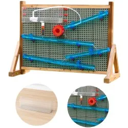 MASTERKIDZ Edukačná Tabuľa STEM Outdoor + Vodná Guľôčková Dráha