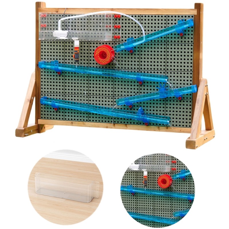 MASTERKIDZ Edukačná Tabuľa STEM Outdoor + Vodná Guľôčková Dráha