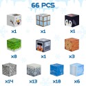 WOOPIE Magnetické Skladačky 3D Kocky - Zimný Svet Kociek