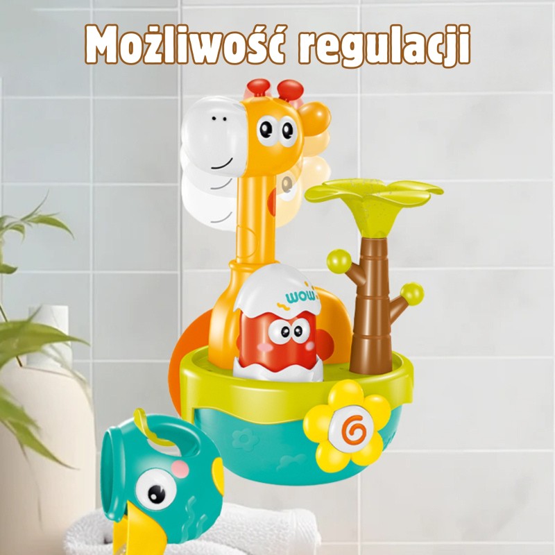 WOOPIE BABY Vodná hračka Žirafa s vodopádom | Hračka do vane na prísavku