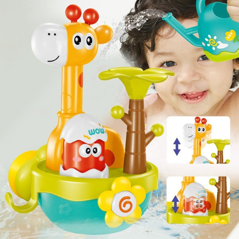 WOOPIE BABY Vodná hračka Žirafa s vodopádom | Hračka do vane na prísavku