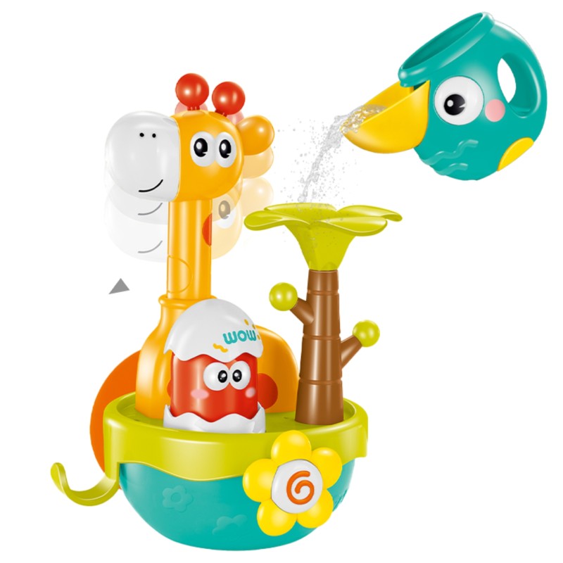 WOOPIE BABY Vodná hračka Žirafa s vodopádom | Hračka do vane na prísavku