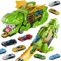 WOOPIE Dinosaurus 2v1 | Kufrík na autíčka a rozkladacia autodráha