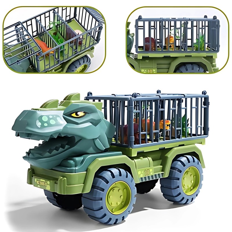 WOOPIE Nákladné auto Dinosaurus T-Rex | Transportér na dinosaury s figúrkami
