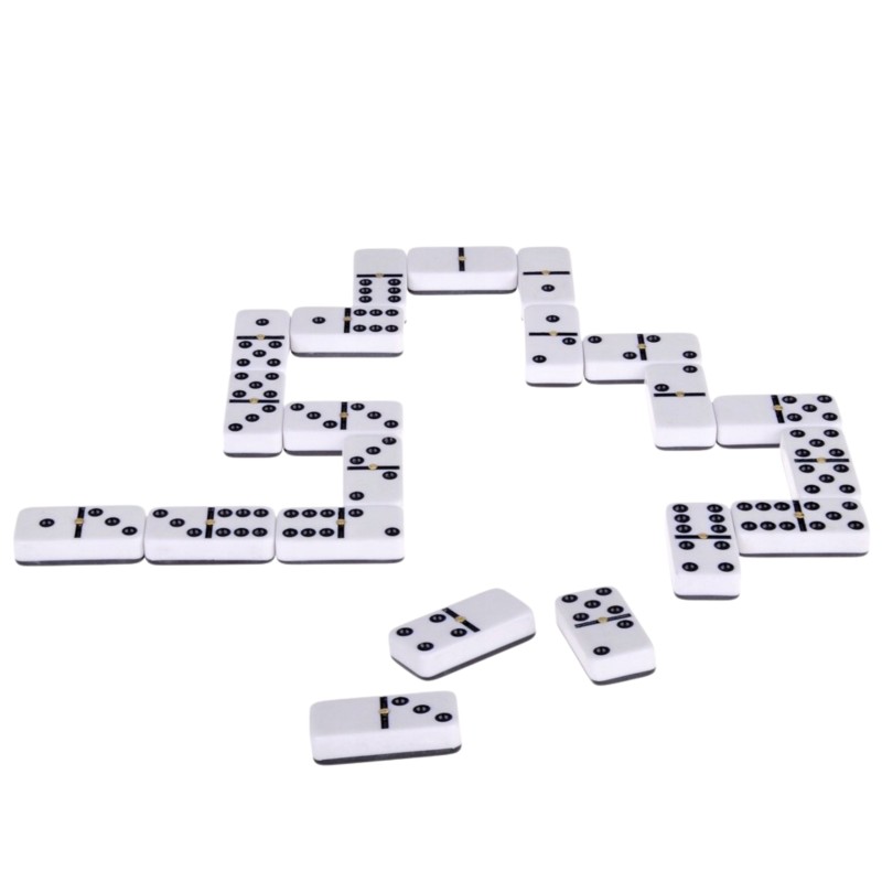 WOOPIE Spoločenská hra Domino v kovovej krabičke | Klasická rodinná hra 28 kameňov