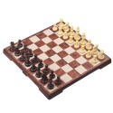 WOOPIE Cestovná hra 2v1 Šach a Dáma | Skladacia magnetická šachovnica