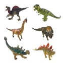 WOOPIE Realistické figúrky dinosaurov | Sada 6 ks s T-Rexom a Triceratopsom