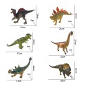 WOOPIE Realistické figúrky dinosaurov | Sada 6 ks s T-Rexom a Triceratopsom
