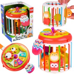 WOOPIE BABY Senzorická kocka pre bábätká | Interaktívna vkladačka so zvukmi