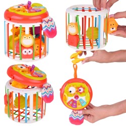 WOOPIE BABY Senzorická kocka pre bábätká | Interaktívna vkladačka so zvukmi