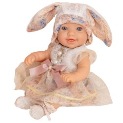 WOOPIE ROYAL Bábika Zajačik | Malé bábätko v oblečení 24 cm