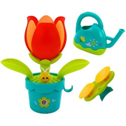 WOOPIE BABY Rozkvitajúca kvetinka do vane | Vodná hračka s krhličkou na prísavku