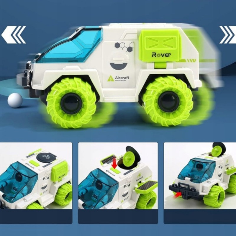 WOOPIE Mechanické vesmírne vozidlo | Rover na zotrvačník s astronautom