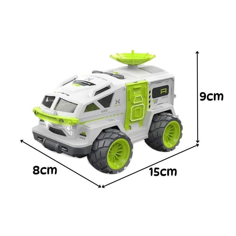 WOOPIE Vesmírny prieskumný rover | Interaktívne vozidlo so svetlom, zvukom a astronautom