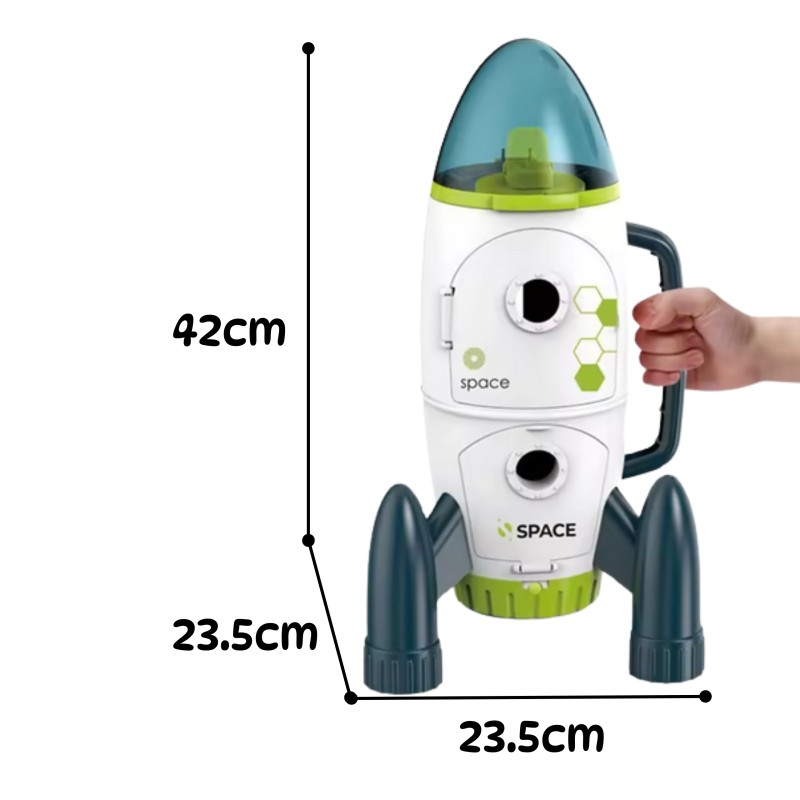 WOOPIE Vesmírna misia | Interaktívna raketa so svetlom, zvukom a astronautom