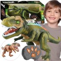 WOOPIE Revúci RC Dinosaurus T-Rex | Interaktívna hračka na diaľkové ovládanie so zvukom a svetlom