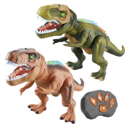 WOOPIE Revúci RC Dinosaurus T-Rex | Interaktívna hračka na diaľkové ovládanie so zvukom a svetlom