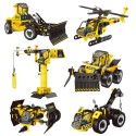 WOOPIE STEAM Stavebnica Stavebné stroje 6v1 | Postav si 6 modelov 223 ks.