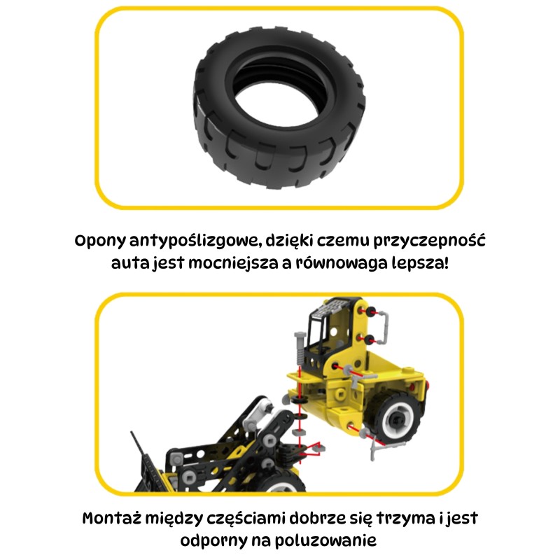 WOOPIE STEAM Stavebnica Stavebné stroje 6v1 | Postav si 6 modelov 223 ks.