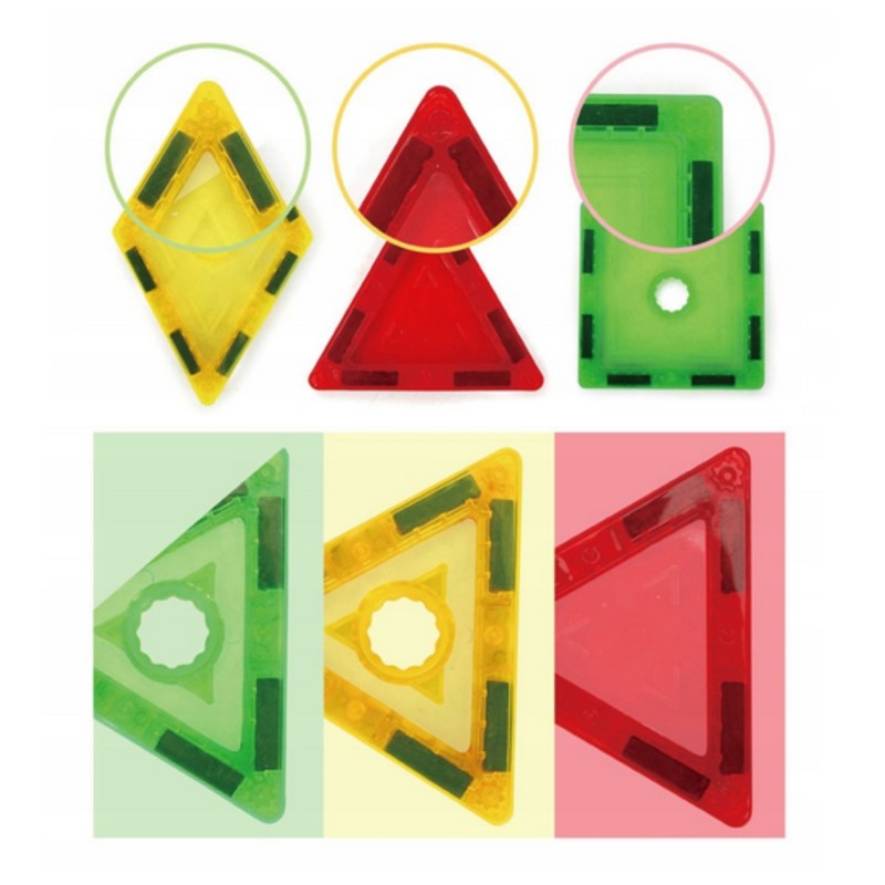 WOOPIE Edukatívna magnetická stavebnica | Kreatívna 3D sada so silnými magnetmi 70 ks