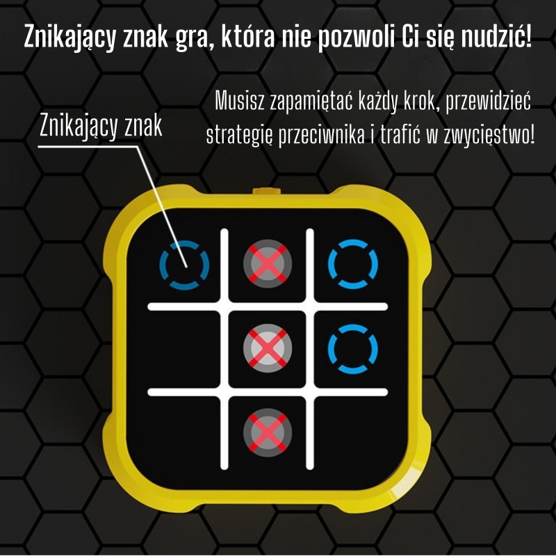 WOOPIE Elektronické Piškvorky 4v1 | Logická hra pre 1-2 hráčov