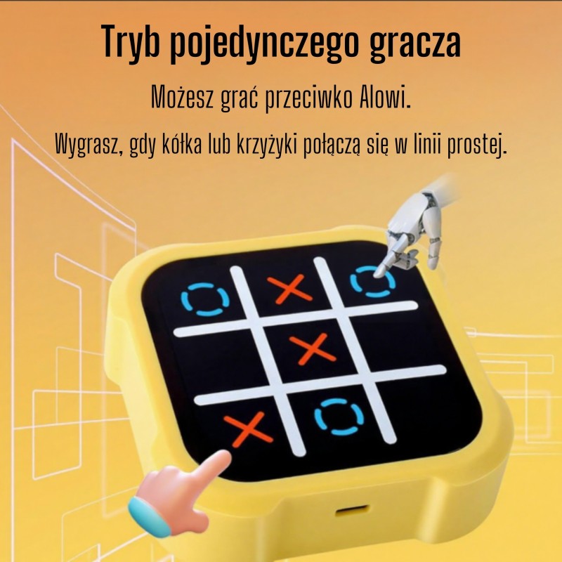 WOOPIE Elektronické Piškvorky 4v1 | Logická hra pre 1-2 hráčov