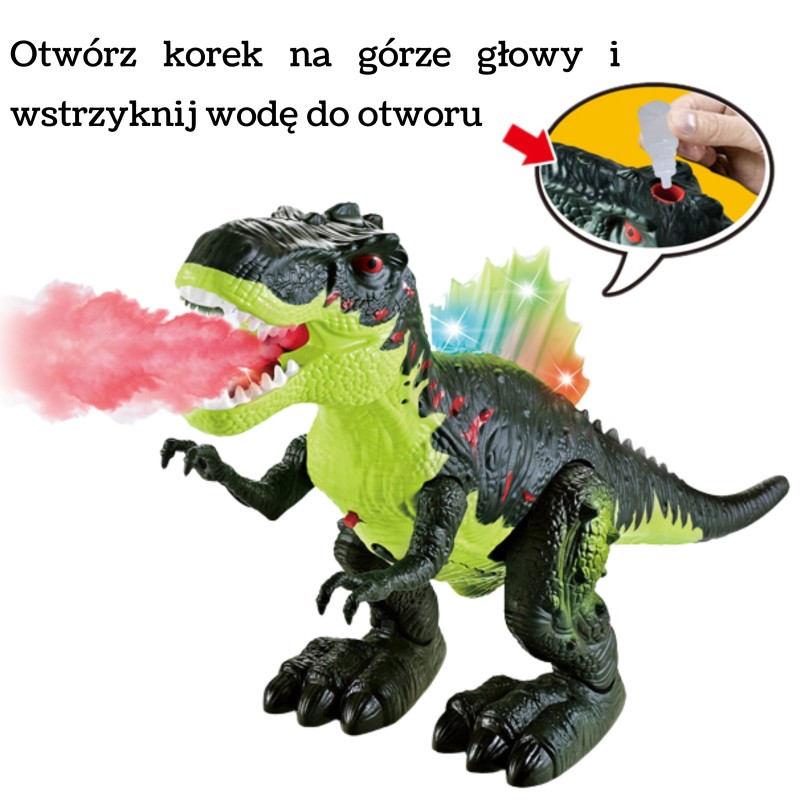 WOOPIE Chodiaci T-Rex so svetlom a zvukom | Dinosaurus s reálnym efektom dymu