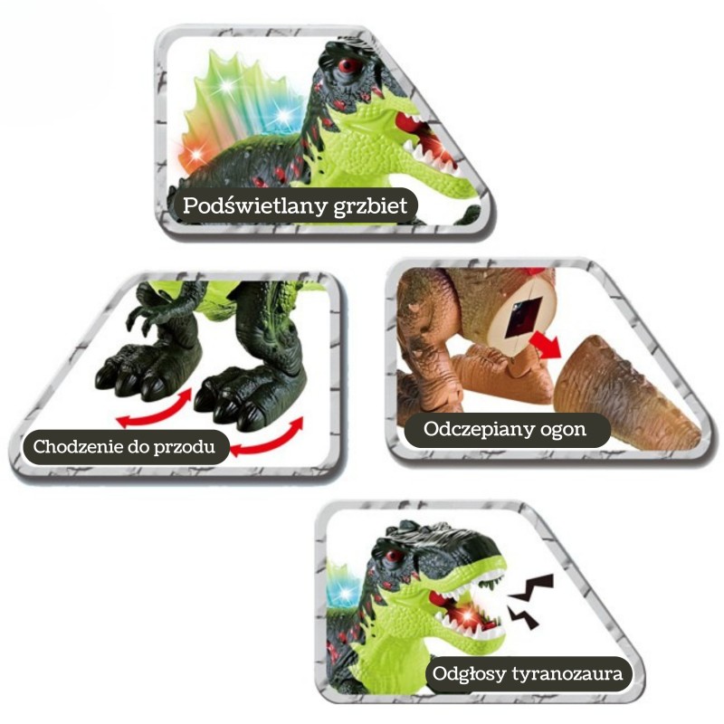 WOOPIE Chodiaci T-Rex so svetlom a zvukom | Dinosaurus s reálnym efektom dymu