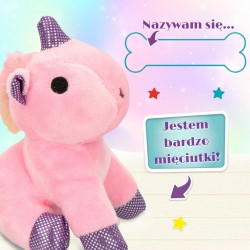 WOOPIE Plyšový jednorožec v prepravke | Prenosný domček so sadou na česanie