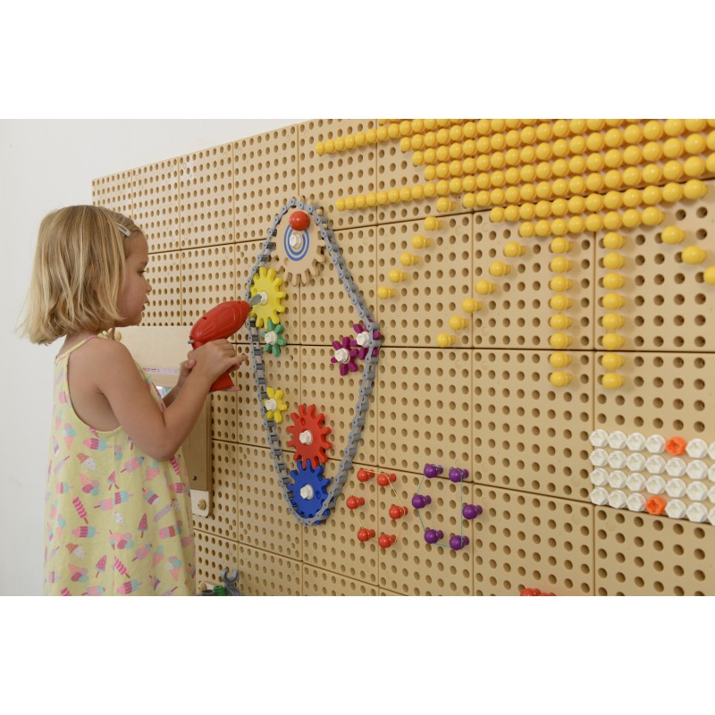 MASTERKIDZ Koła Zębate i Łańcuch 79 El. Zbuduj Własny Mechanizm Do Tablic STEAM