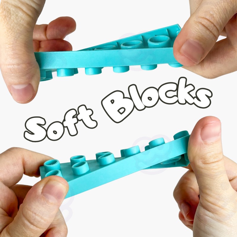 WOOPIE Klocki Soft Blocks Zestaw 99 Elementów w Pudełku