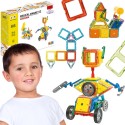 WOOPIE STEAM Magnetická stavebnica Vozidlá a roboty | Konštrukčná sada 80 ks