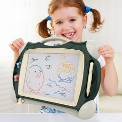 WOOPIE Mazacia Magnetická Tabuľa na Kreslenie + 2 Pečiatky Zelená